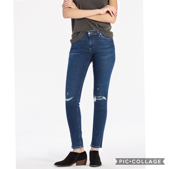 Lolita Skinny Jean With Side Slit Hem. - Picture 4 of 8